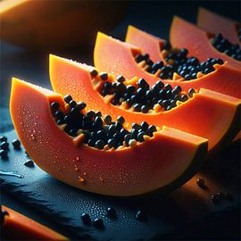 Papaja's een tropische glans