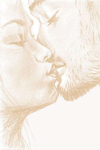 Kuss, Schatz von Krista Kitsz Art