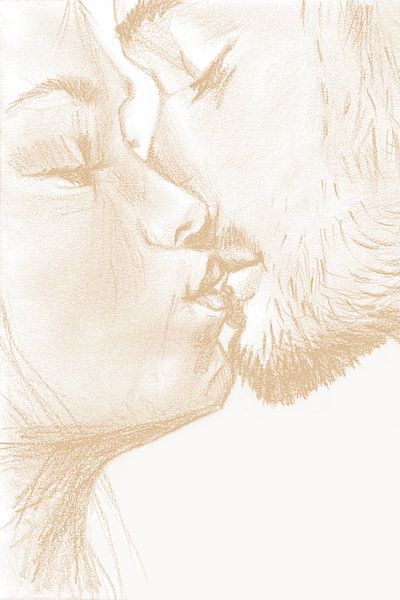 Baiser, chérie par Krista Kitsz Art