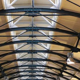 Trainstation ceiling in Leeuwarden by Sanneke van den Berg