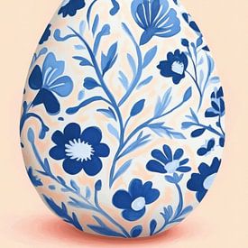 Delft Blue Easter II by Kunstkabinet