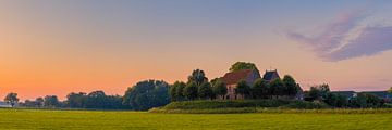 Panorama en zonsopkomst in Ezinge van Henk Meijer Photography