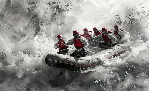 Rafting....in schwarz-weiß