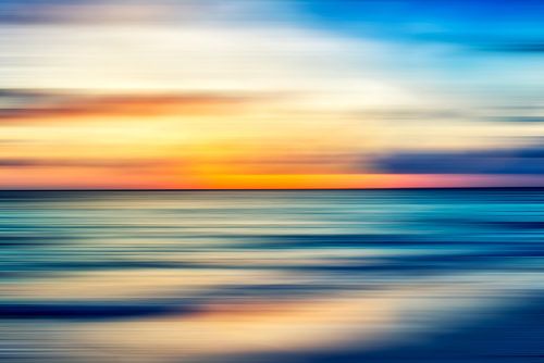 Blended Bliss - Kustzonsondergang Abstract