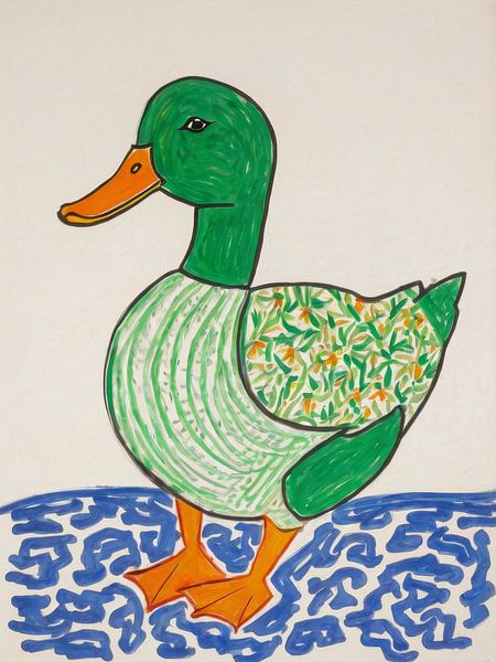 Duck Style Henri Matisse by TOAN TRAN