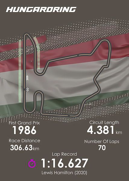 Formule 1 Hungaroring van Steven Kingsbury