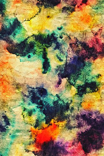 Colourful abstract artwork 2 (impasto painting)