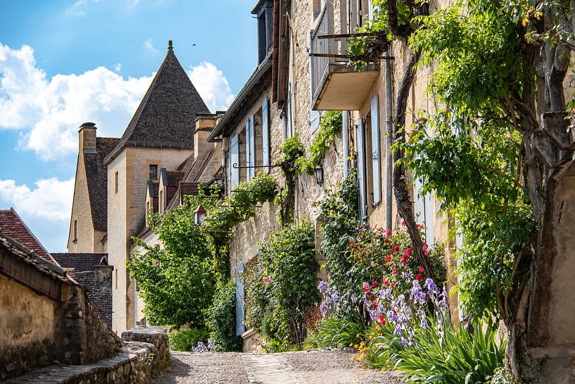 Street in the village of Beynac-et-Cazenac in France by Martijn Joosse