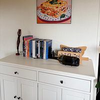 Klantfoto: Pastel Lasagne | Lasagne Kunst van De Mooiste Kunst, als ArtFrame