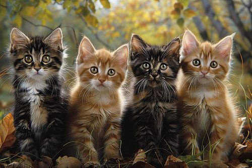 katten in en rondom het huis