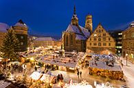 Marché de Noël à la Schillerplatz à Stuttgart par Werner Dieterich Aperçu