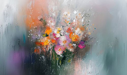 Kleurrijke gezellige bloemen