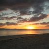 Zonsondergang in Fiji van Chris Snoek