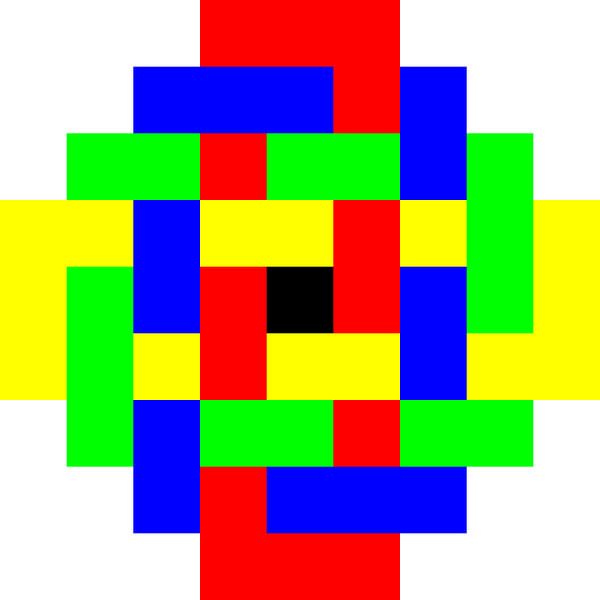 Drunter und Drüber | Permutation | ID=09 | V=61 | Knoten 4xO | P #01-D von Gerhard Haberern
