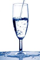 Blue Water | Filling a glass | unfortunately spilled something... ooops