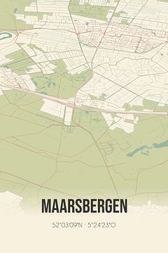 Vintage landkaart van Maarsbergen (Utrecht) van Rezona