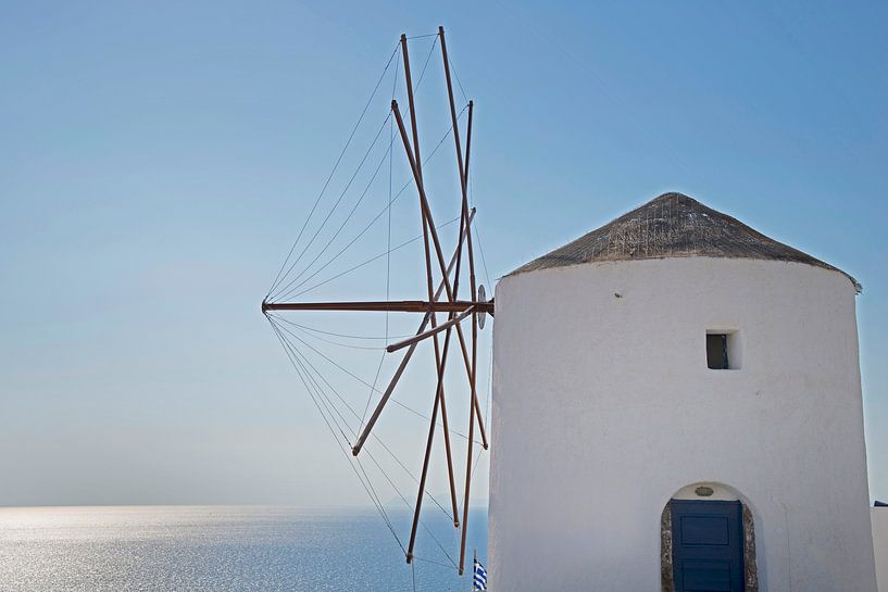 Windmühle in Griecheland von Barbara Brolsma