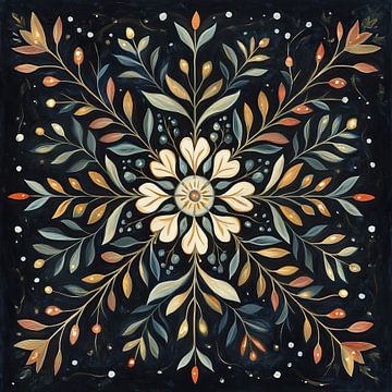 Christmas Flower pattern by Wonderful Art
