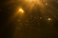 zonsondergang onderwater