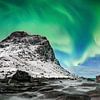 Aurora Borealis Polarlicht auf den Lofoten in Norwegen. von Voss Fine Art Fotografie