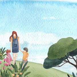 Gemeinsam nach Hause gehen von Geovia