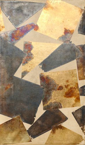 Japanse textielmonsters 16e-17e eeuw.  Gouden en roestige stukken.