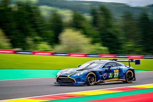 Aston Martin Vantage GT3-racewagen op Spa-Francorchamps
