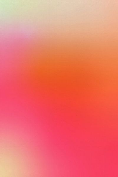 Retro 70er Jahre Neon Kunst. Abstrakter Farbverlauf in Rosa, Rot und Off-White von Dina Dankers