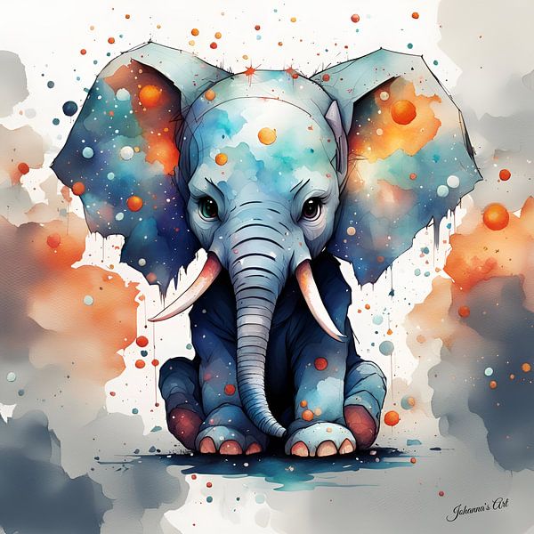 Chibi-Elefant 4 von Johannas Art Creations