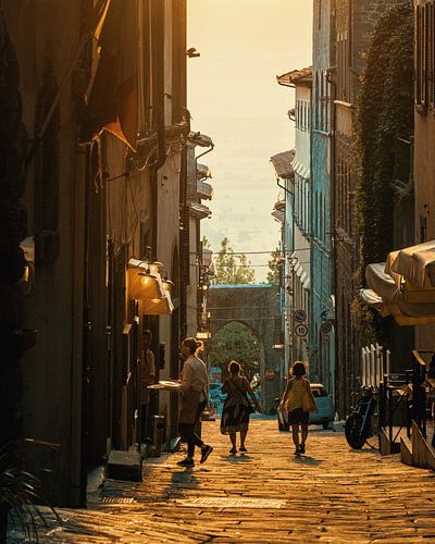 Coucher de soleil à Cortona