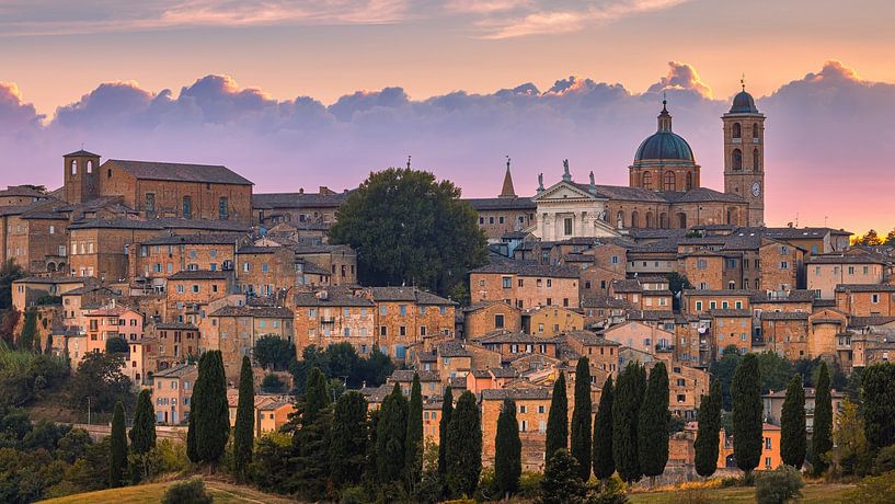 Sunset in Urbino, Italy by Henk Meijer Photography