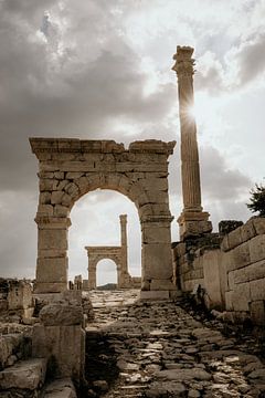 City gate of an ancient Roman city in Turkey