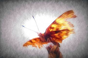 Kunst vlinder van Henk Egbertzen