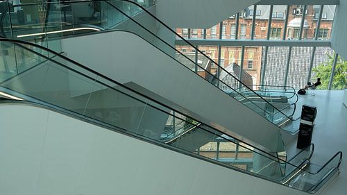Les marches du bâtiment du Forum à Groningen