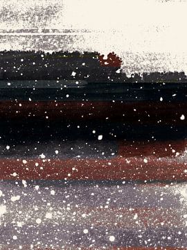 Winter Meditatie van Abstrakt Art
