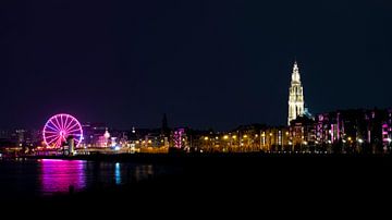 Skyline Antwerpen 2023 van Ribbi
