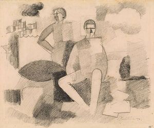 Roger de La Fresnaye - Studie für Der vierzehnte Juli (1914)