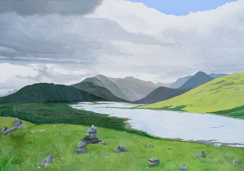 Schottland, Skye. Acrylgemälde von Marlies Huijzer von Martin Stevens
