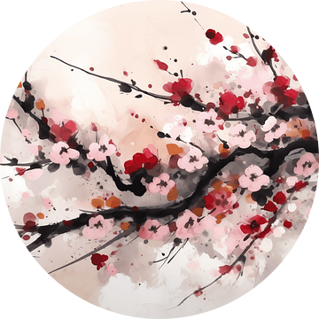 Cherry Blossom Serenade 2 van Lisa Maria Digital Art