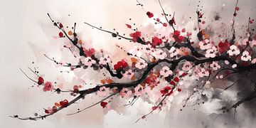 Cherry Blossom Serenade 2 van Lisa Maria Digital Art
