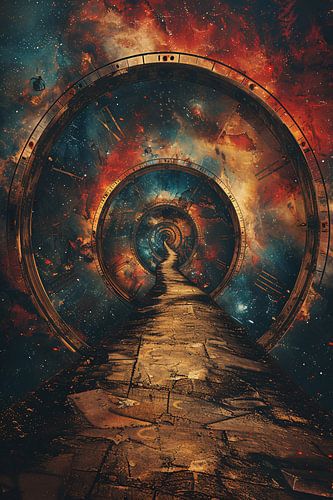 Surrealistisch Pad door de Kosmische Tijd