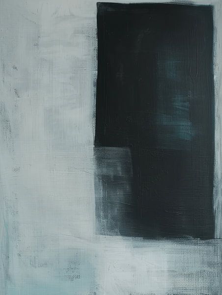 Japandi in cobalt blue, modern and abstract by Japandi Art Studio