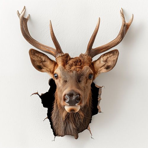 Elch aus der Wand