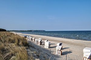 Strandkörbe zwischen Lobbe und Thiessow auf Rügen