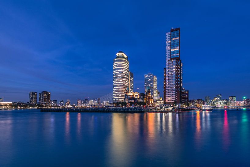 The port city of Rotterdam in evening light by Steven World Traveller