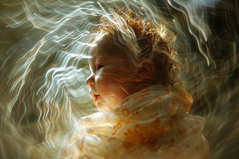Baby im Mutterleib digitales Bild von Egon Zitter