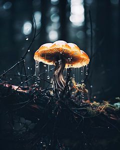 Makro von Pilzen
