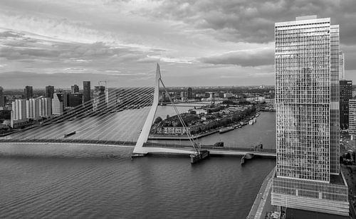 Skyline Rotterdam vanaf WPC