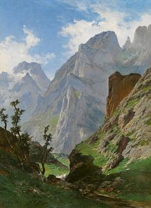 Carlos de Haes-Vallée, Vallée de printemps, Paysage antique