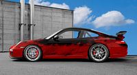 Porsche 911 GT3 Type 997 Art Car in rood-zwart van aRi F. Huber thumbnail